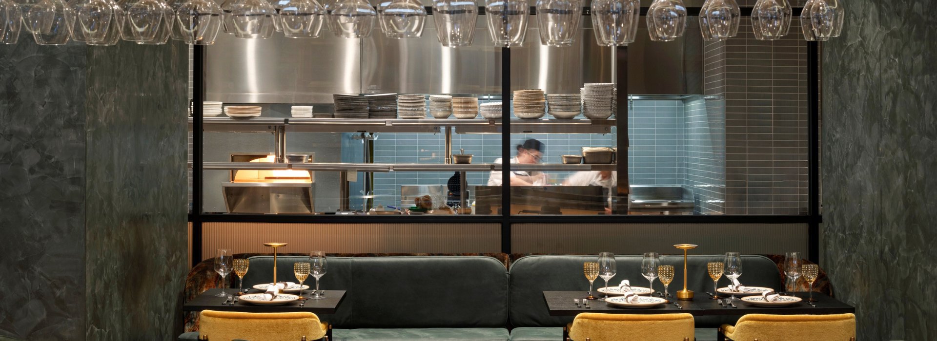 Exhibition Kitchen Palato Restaurant HALL Park Frisco TX