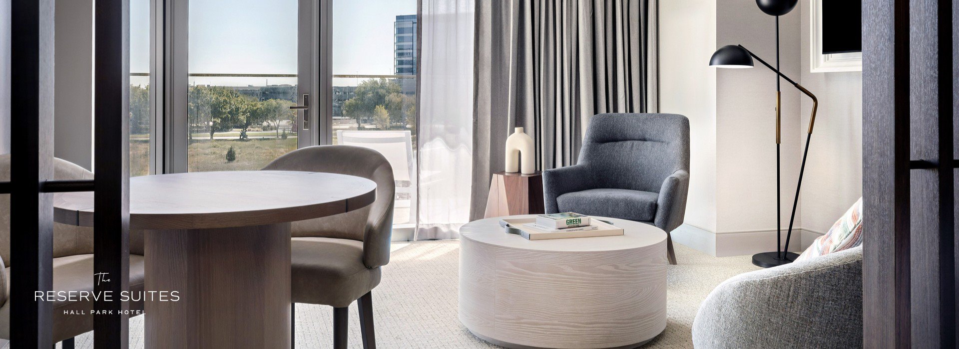 Livingroom 2 Queens Suite at The Reserve Suites Frisco TX 2024